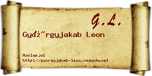 Györgyjakab Leon névjegykártya